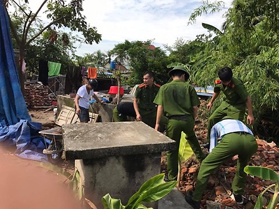 Đoàn thanh niên Công an huyện tích cực hỗ trợ xây, sửa Nhà tình nghĩa 